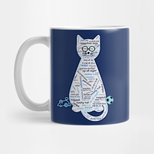 I Love Cats Word Art Mug